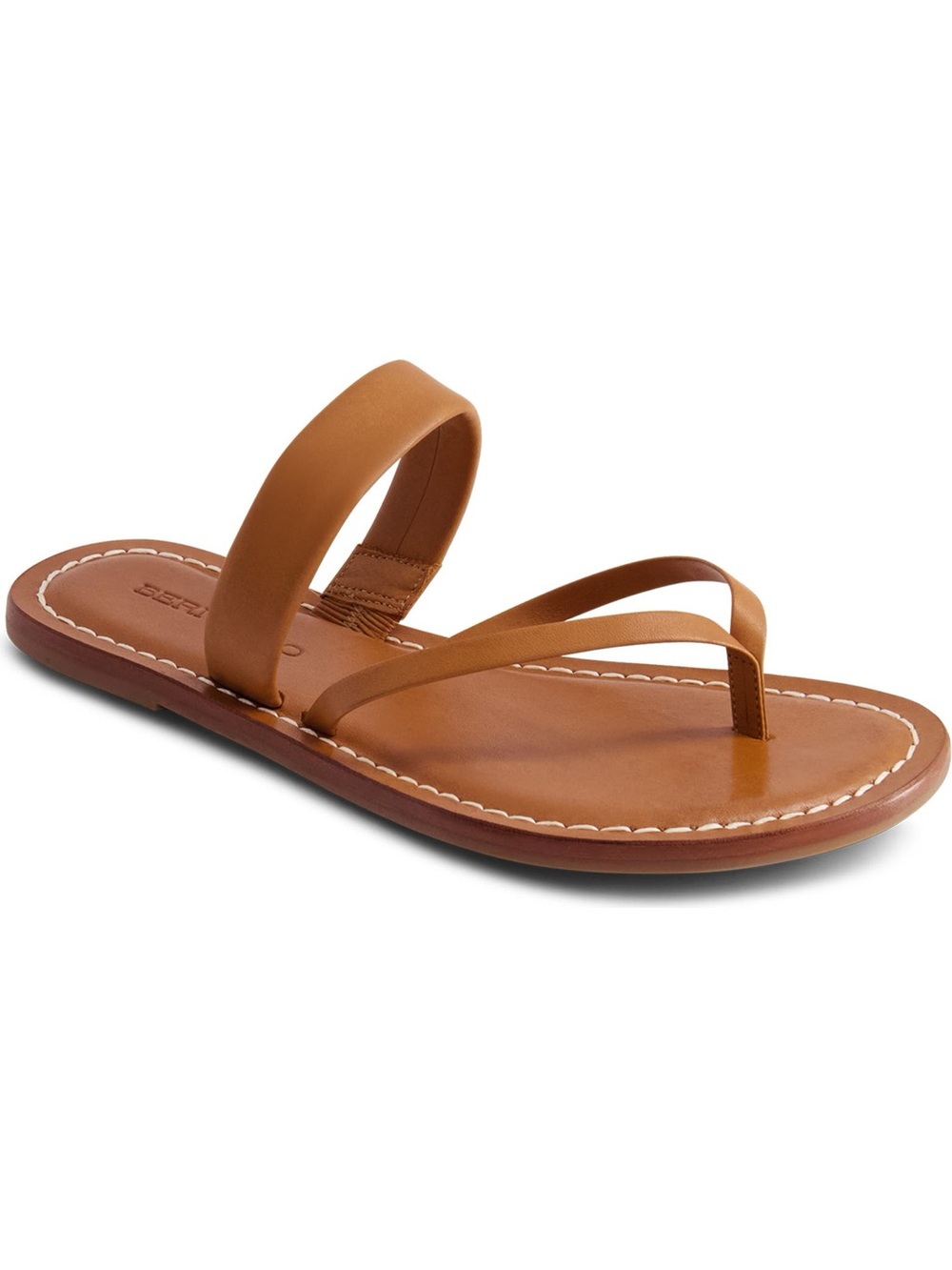 Bernardo Ocana Thong Sandal Tan Leather Size 8